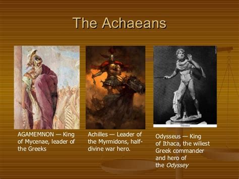 who are the achaeans odyssey.